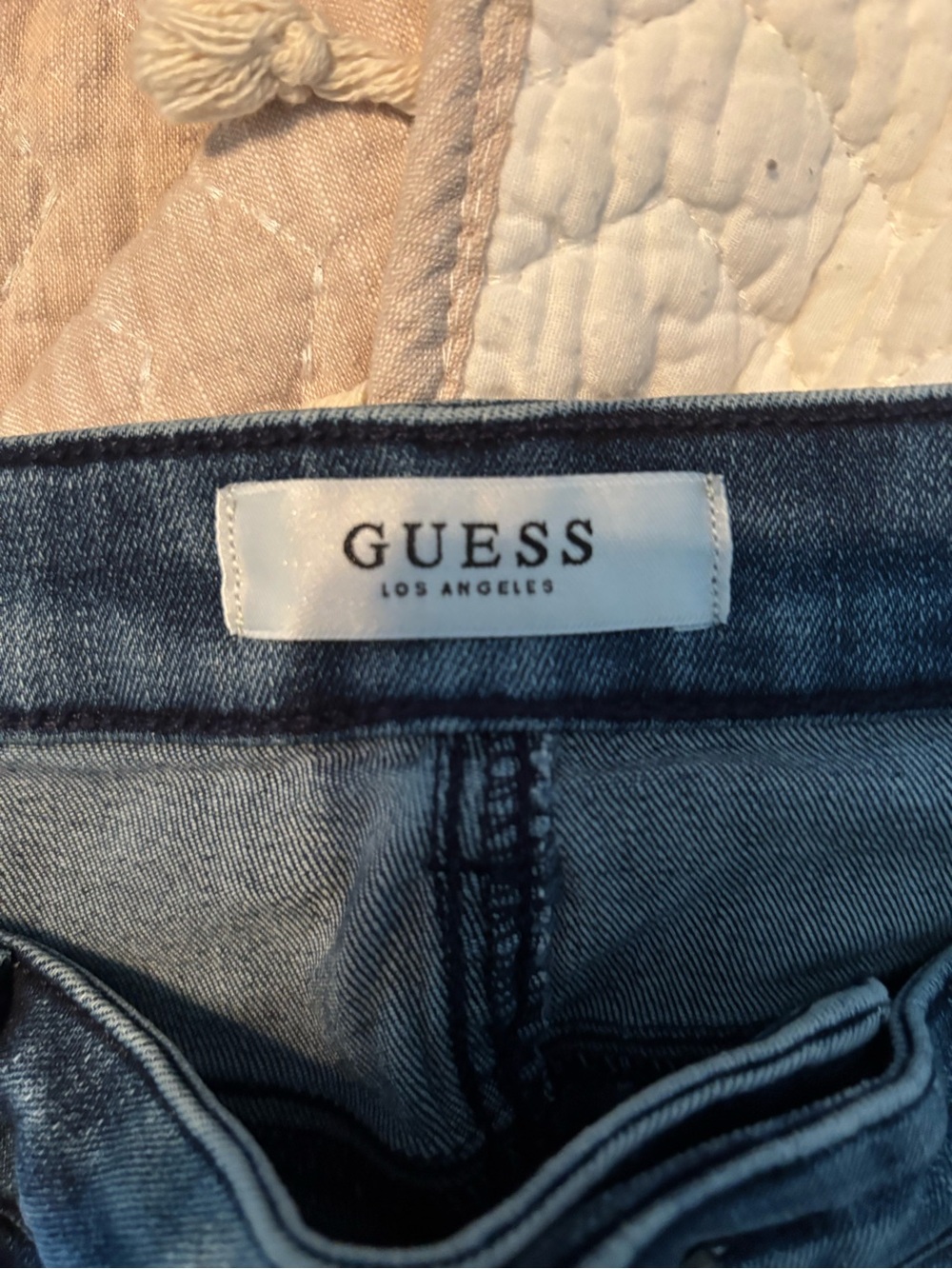 GUESS Women's Medium Blue Stretch Denim Jean skirt